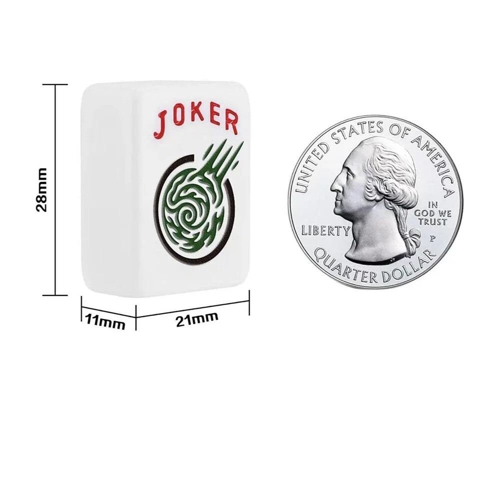 Lightweight Travel-Sized American Mahjong Set with 166 Tiles and Accessories